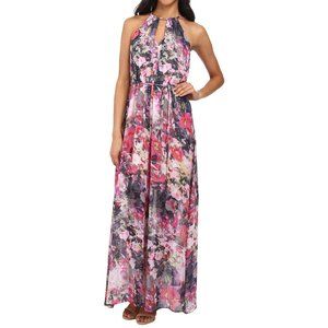 Watercolor Halter Maxi Dress by Maggy London